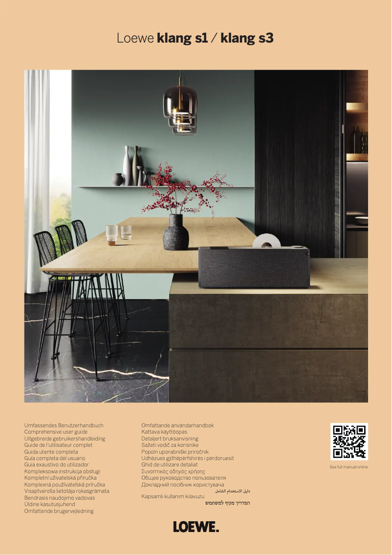 Image de la première page du manuel de l'appareil Klang s3