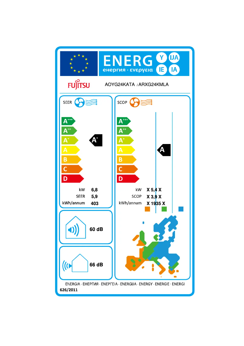 Image de la première page du manuel de l'appareil ARXG24KMLA