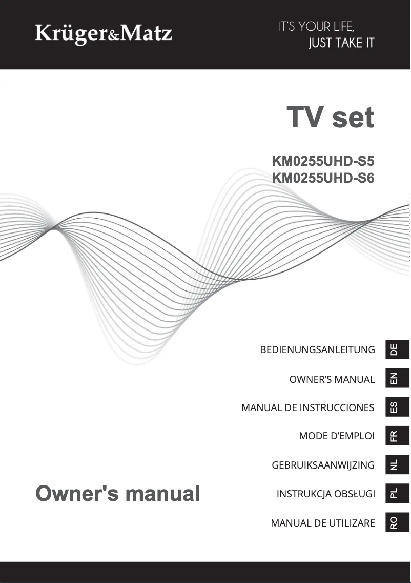 Image de la première page du manuel de l'appareil KM0255UHD-S6