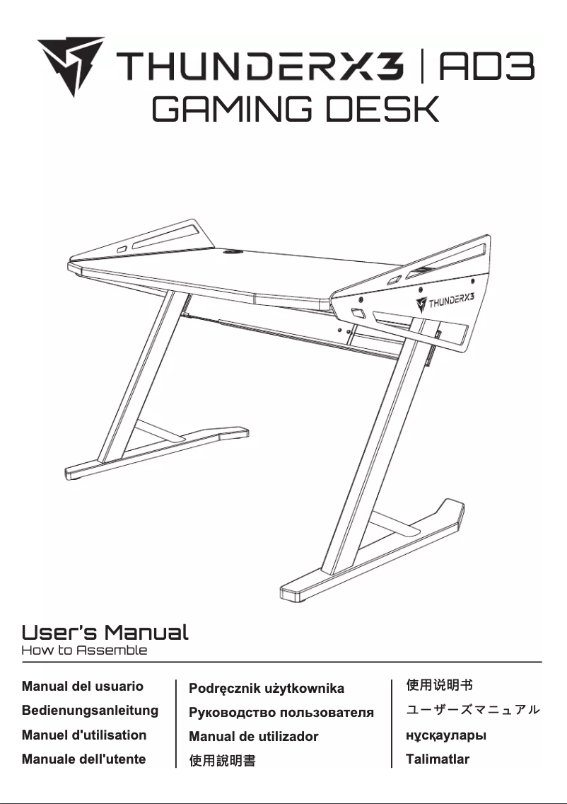 Page n°1 - Manuel utilisateur ThunderX3 AD3-M-HEX