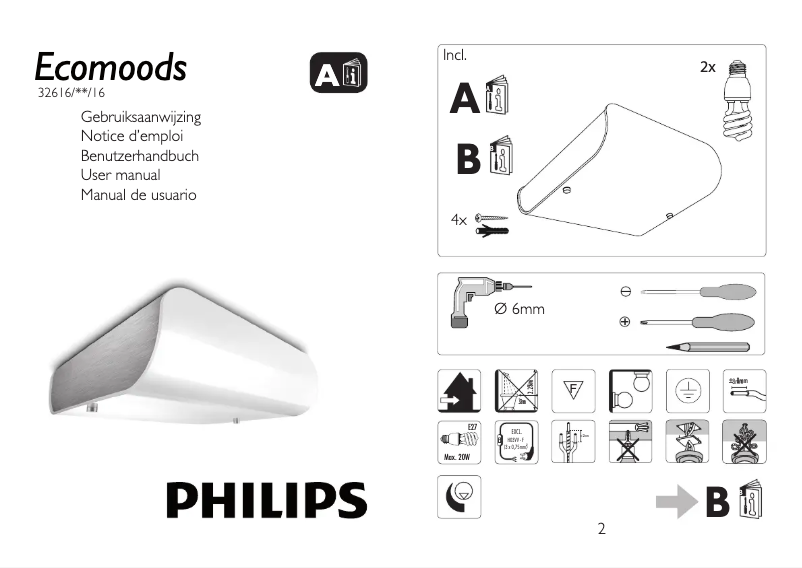 Page n°1 - Manuel utilisateur Philips Ecomoods 326164816
