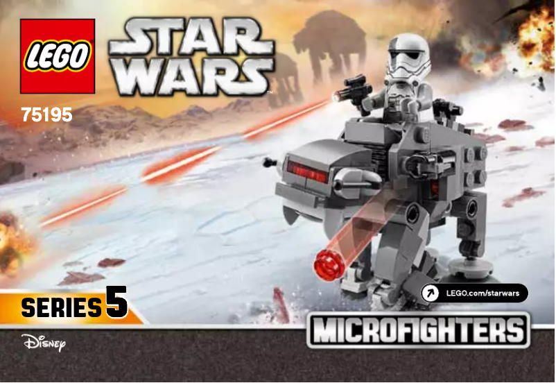 Image de la première page du manuel de l'appareil Star Wars 75195