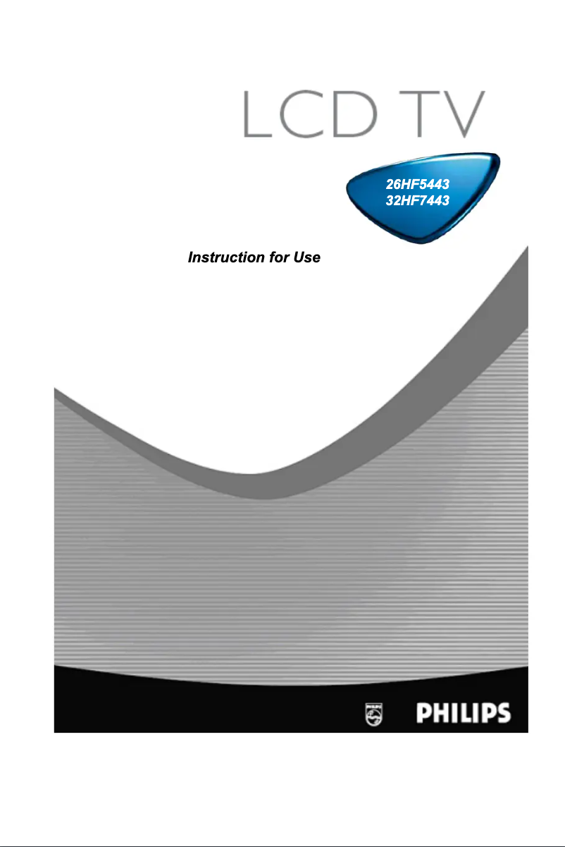 Page n°1 - Manuel utilisateur Philips 26HF5443