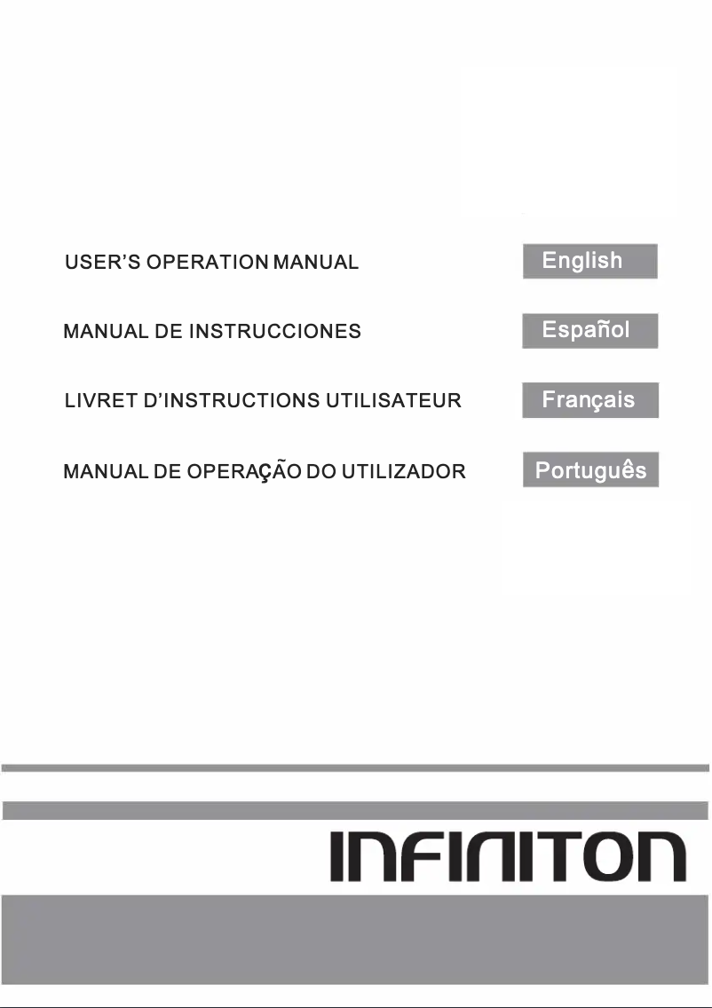 Page n°1 - Manuel utilisateur Infiniton FGC-BB193