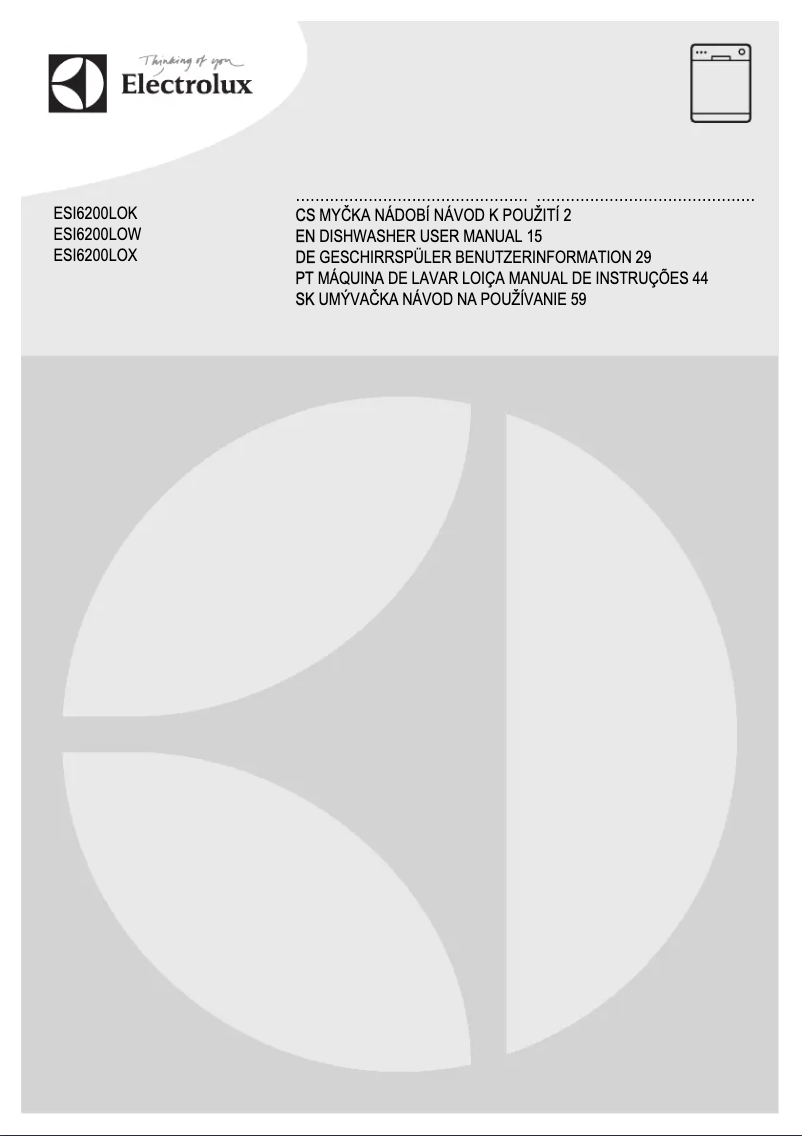 Page 1 de la notice Manuel utilisateur Electrolux ESI6200LOX