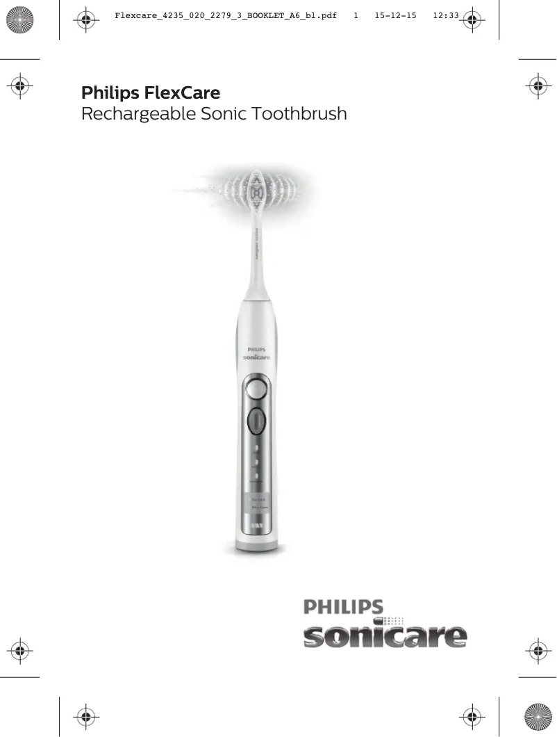 Page 1 de la notice Manuel utilisateur Philips Sonicare FlexCare HX6938