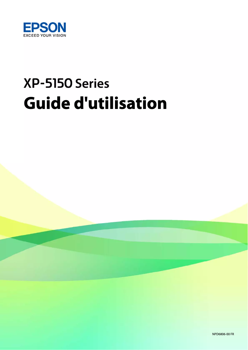 Page n°1 - Manuel utilisateur Epson Expression Home XP-5150