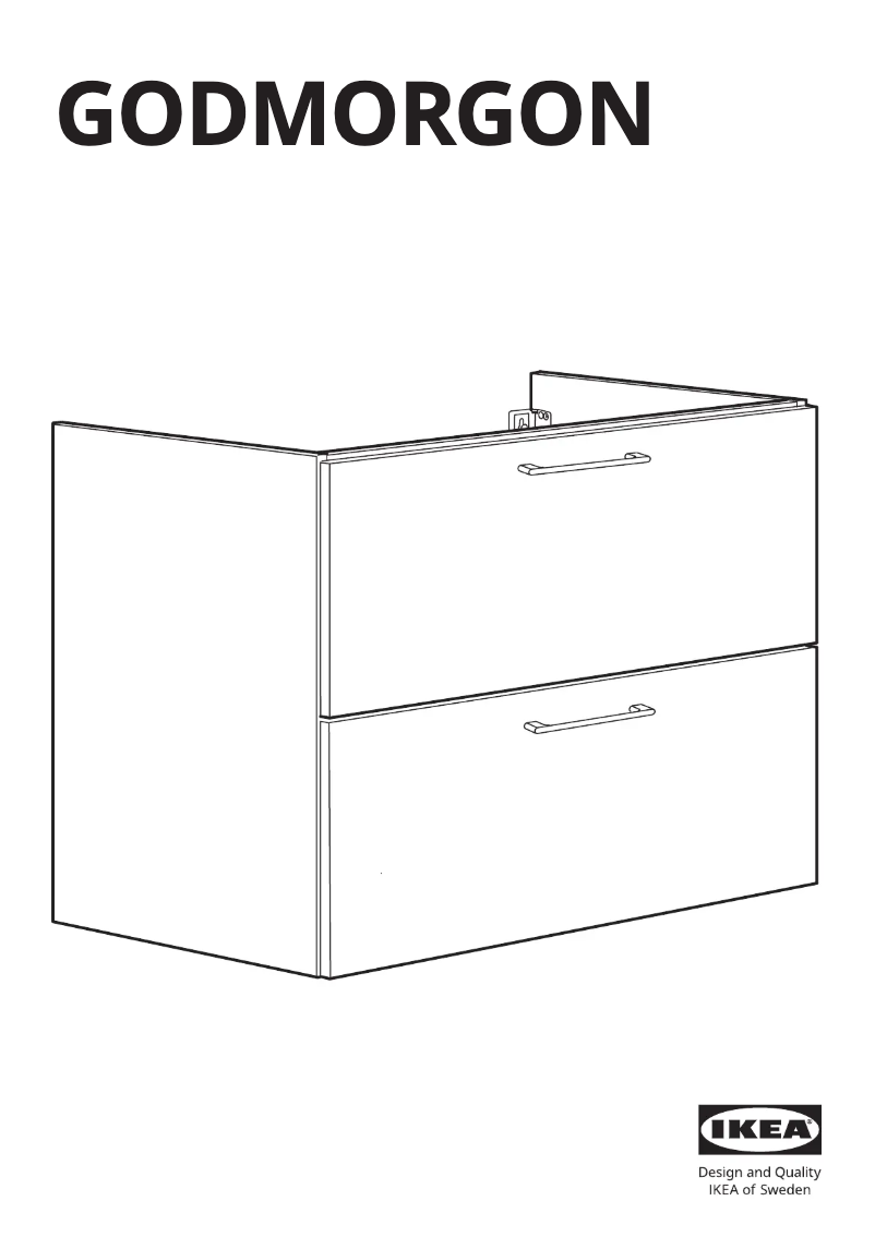 Page 1 de la notice Manuel utilisateur Ikea GODMORGON 804.579.10