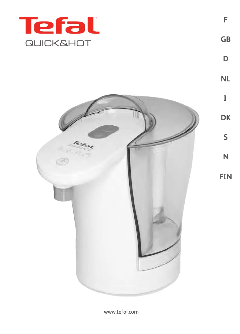 Image de la première page du manuel de l'appareil Quick & Hot BR3038