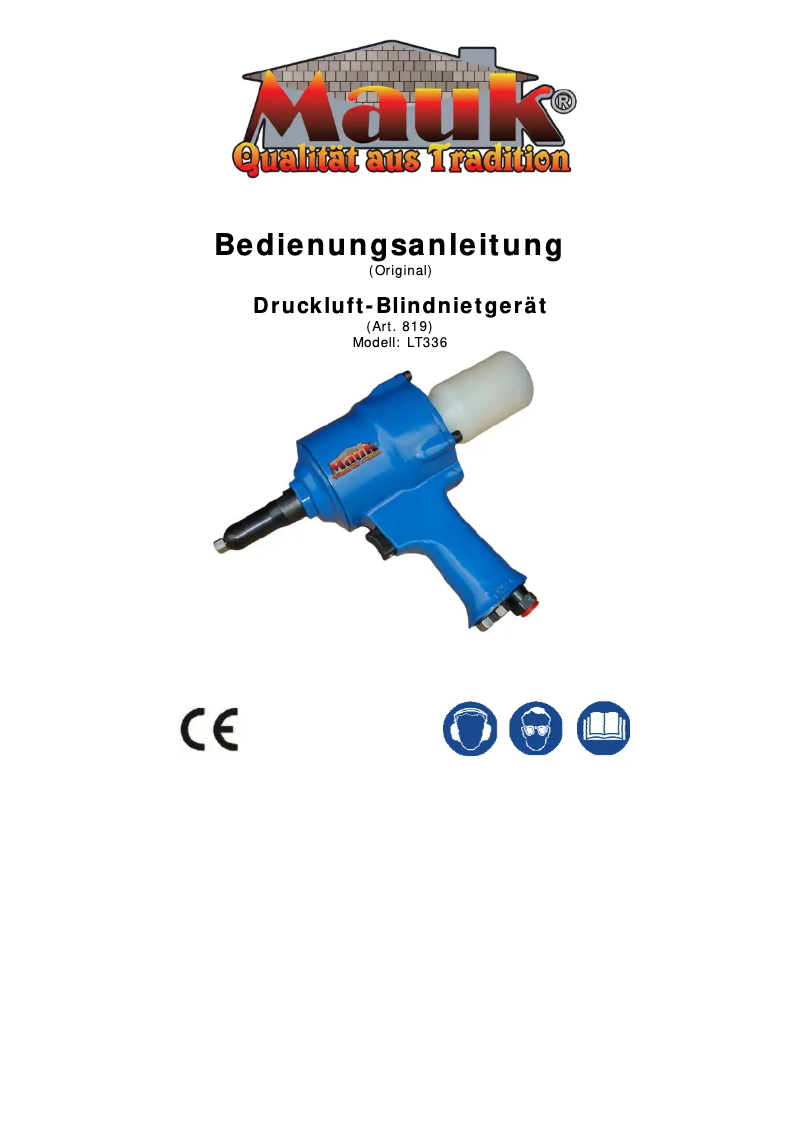 Page 1 de la notice Manuel utilisateur Mauk 984735