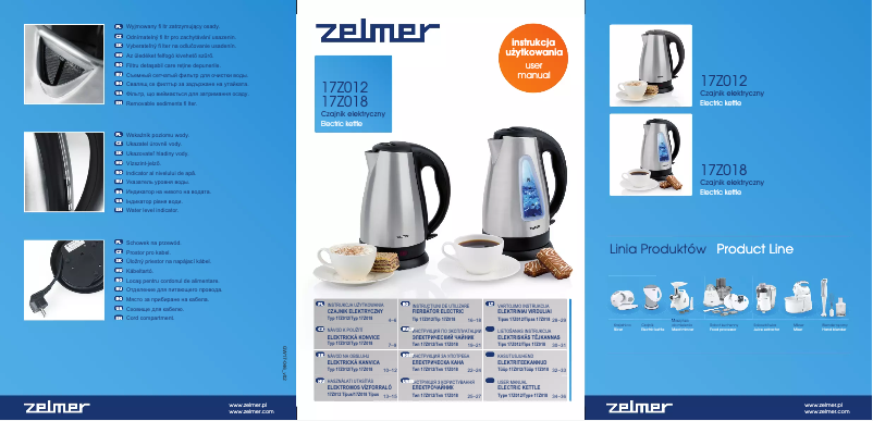 Page 1 de la notice Manuel utilisateur Zelmer 17Z012