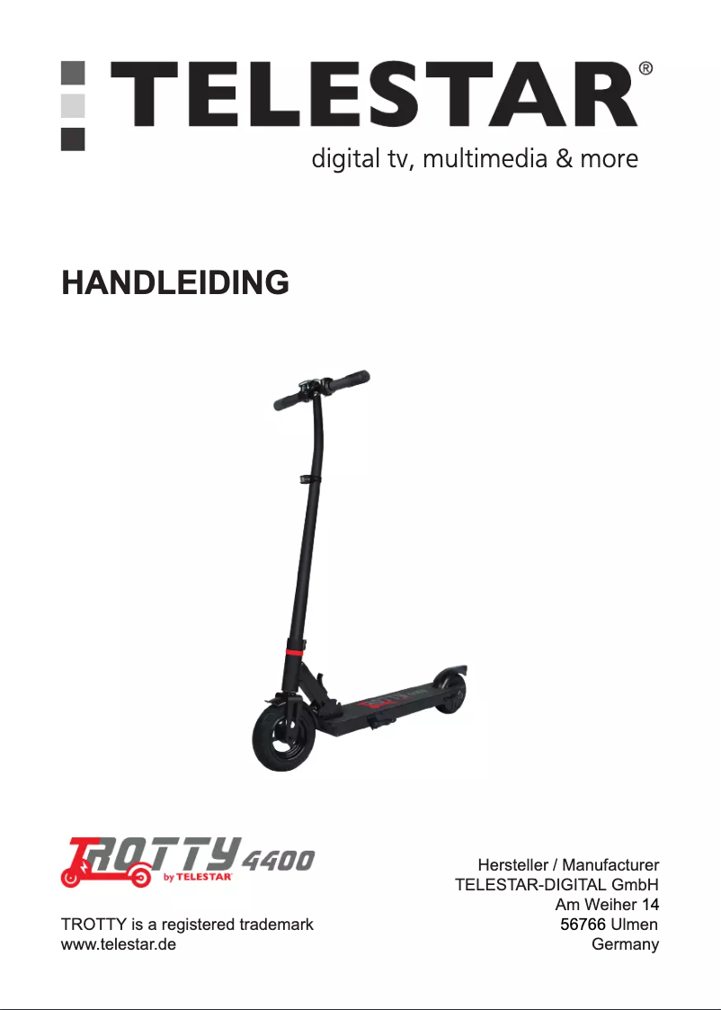 Página 1 del manual Manual de usuario Telestar TROTTY 4400