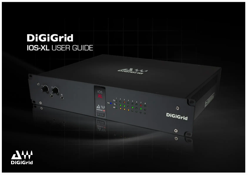 Imagen de la primera página del manual del dispositivo IOS-XL