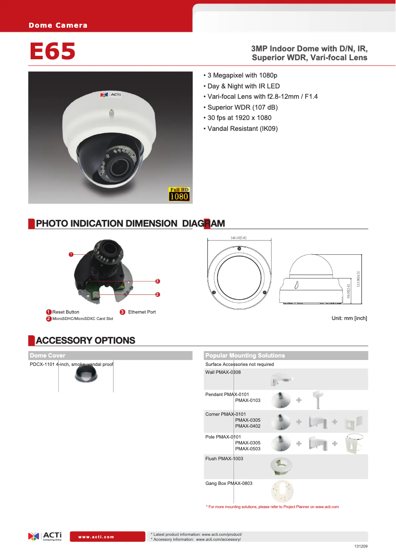 Image de la première page du manuel de l'appareil E65