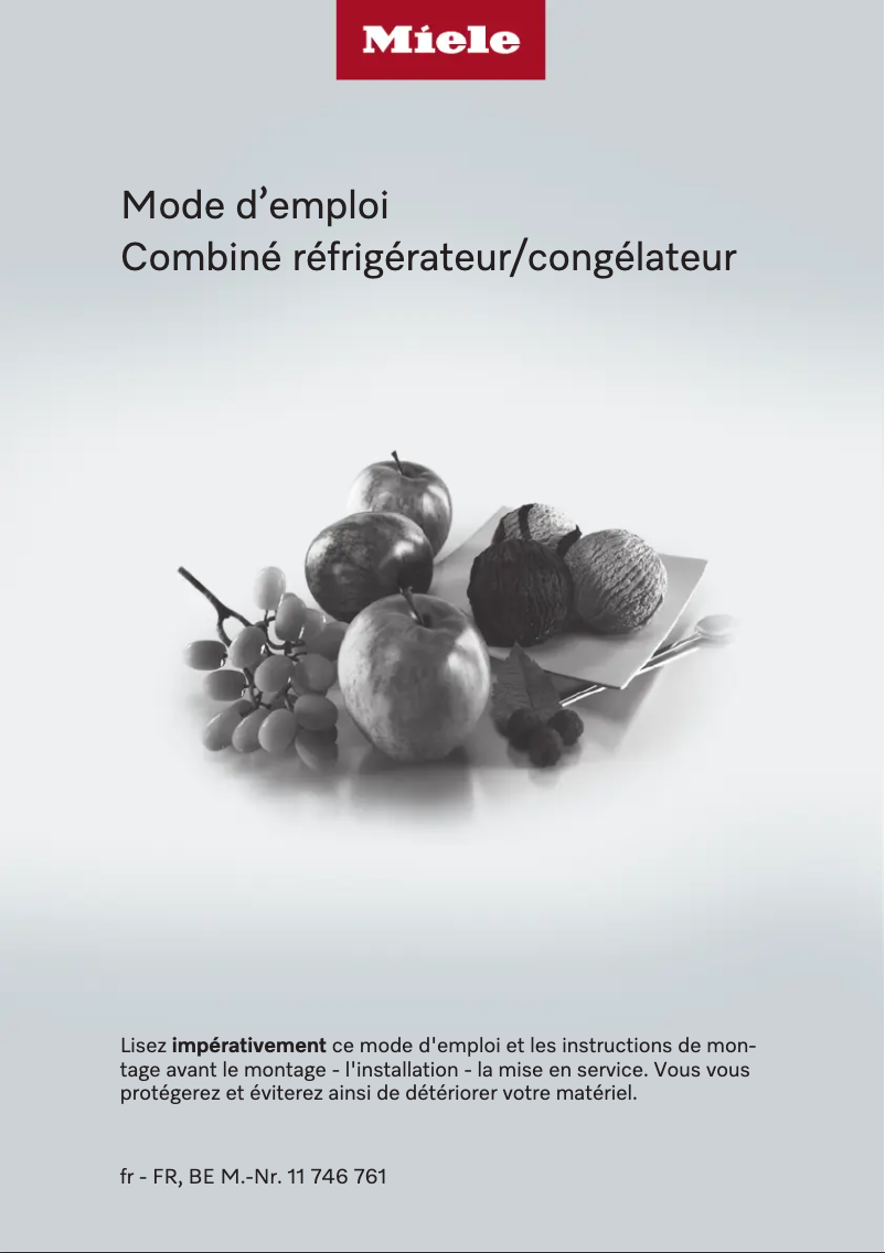 Page n°1 - Manuel utilisateur Miele KF 7772 B
