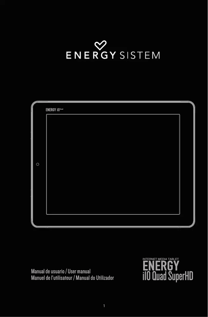 Página 1 del manual Manual de usuario Energy Sistem I10 Quad