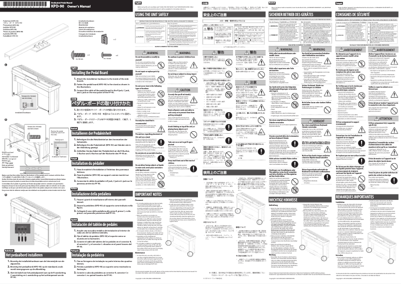 Image de la première page du manuel de l'appareil KPD-90