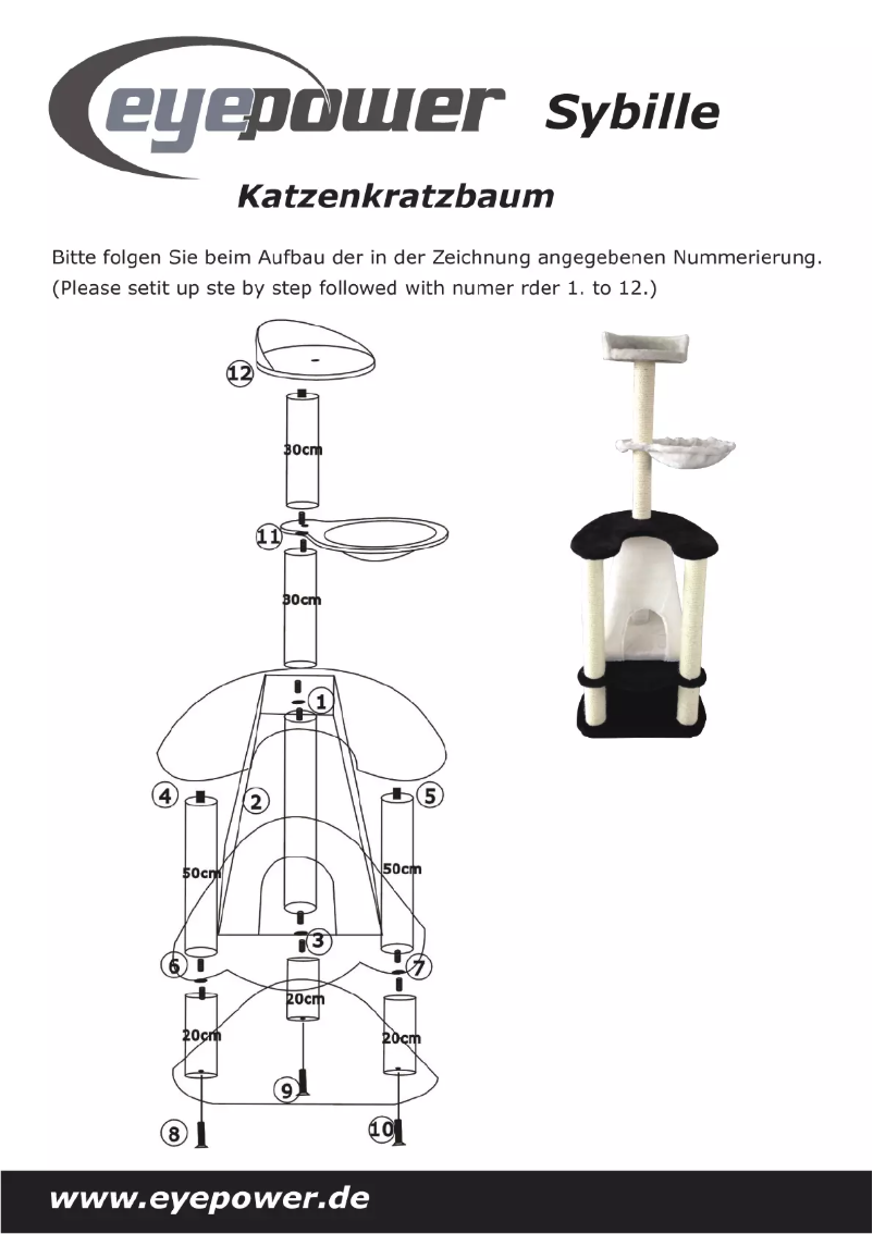 Page n°1 - Manuel utilisateur Eyepower Sybille