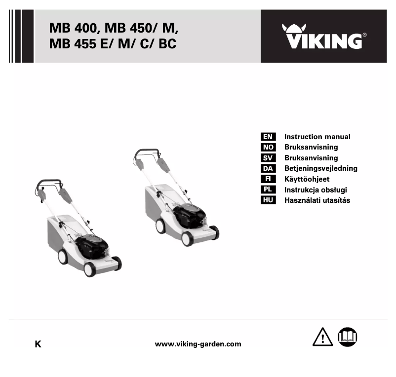 Page 1 de la notice Manuel utilisateur Viking MB 400