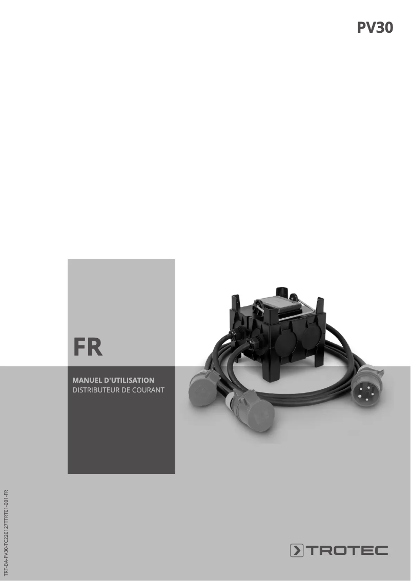 Page n°1 - Manuel utilisateur Trotec PV30