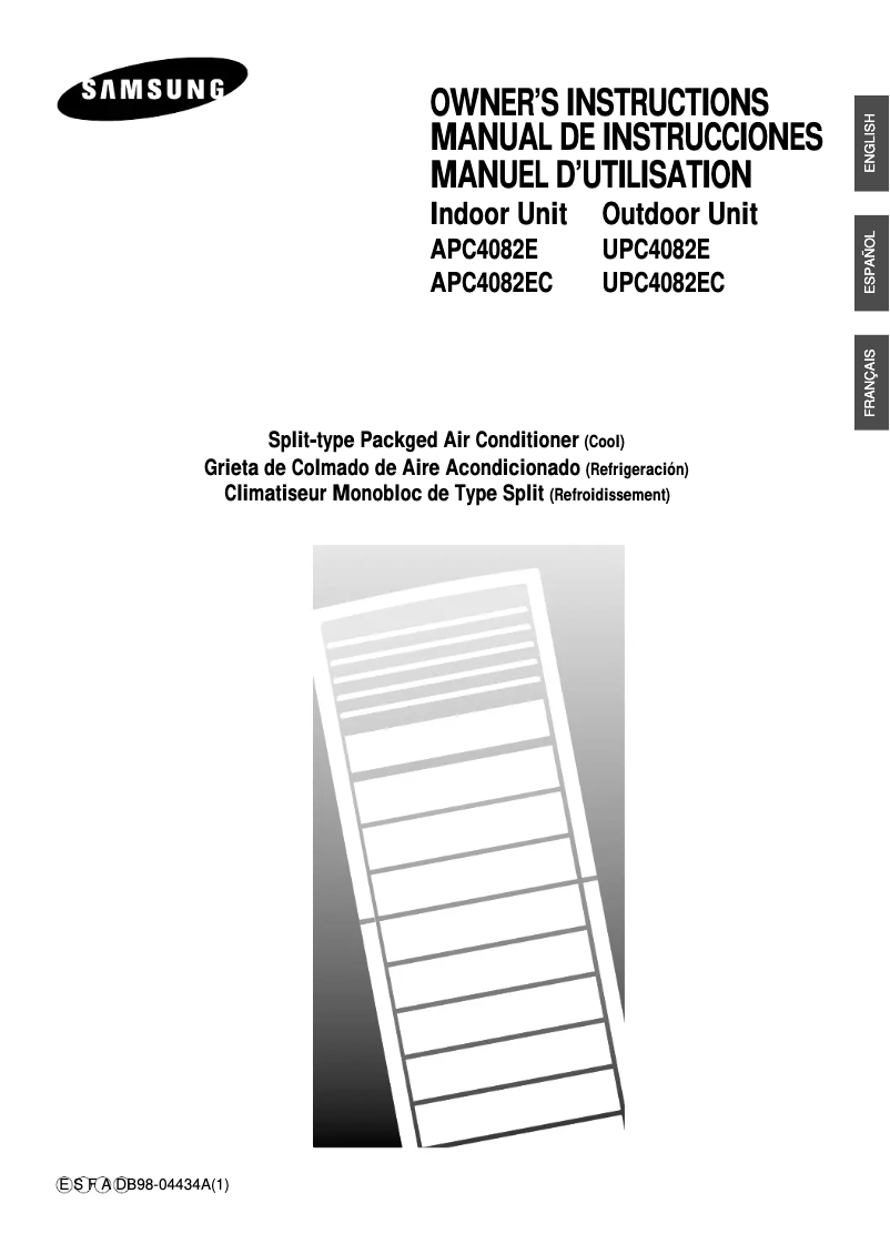 Page 1 de la notice Manuel utilisateur Samsung APC4082E