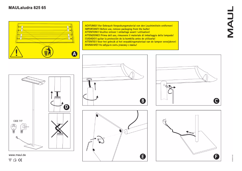 Page 1 de la notice Manuel utilisateur MAUL Aludra