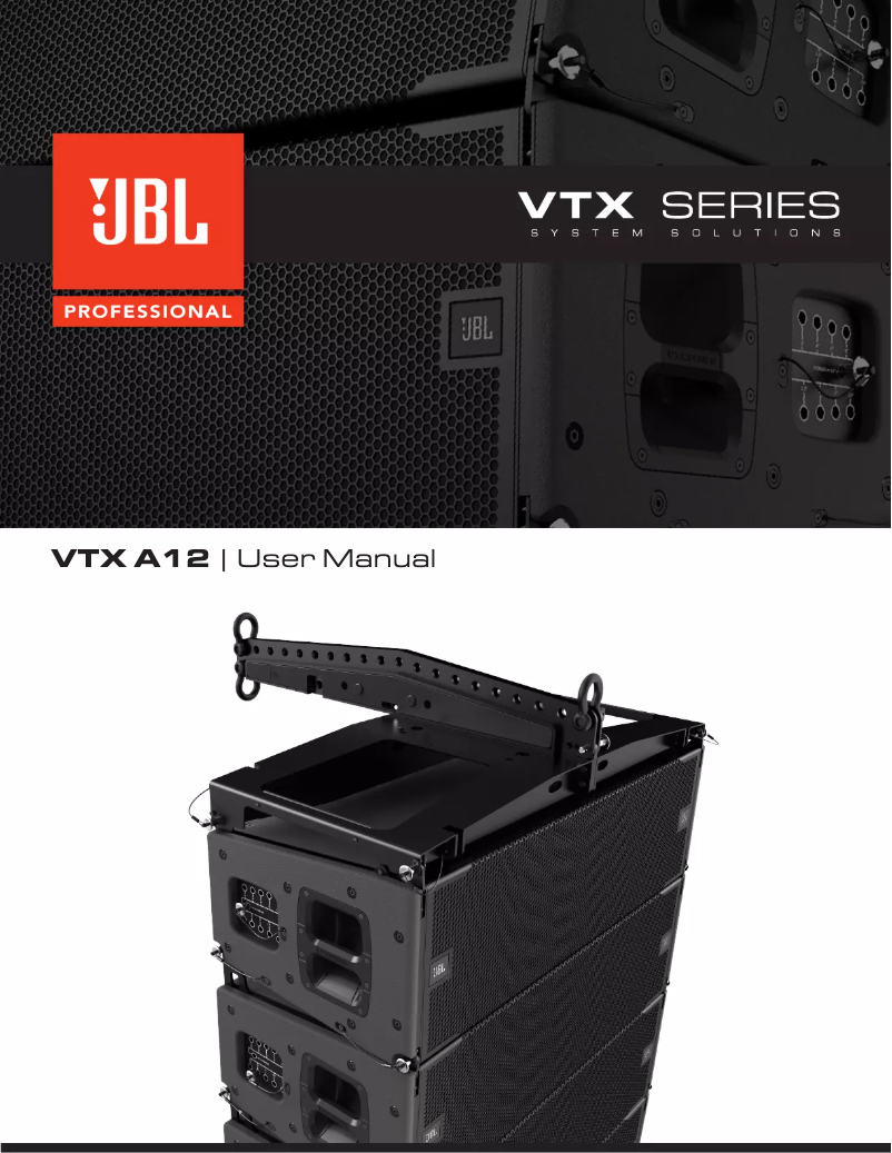 Page 1 de la notice Manuel utilisateur JBL VTX A12W