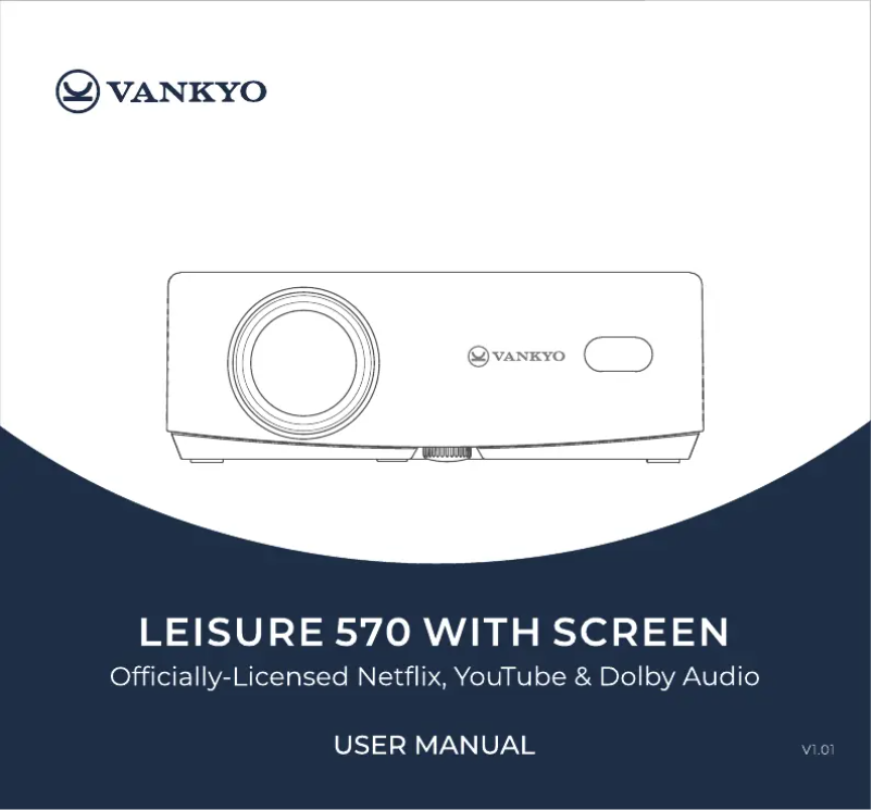 Page 1 de la notice Manuel utilisateur Vankyo Leisure 570