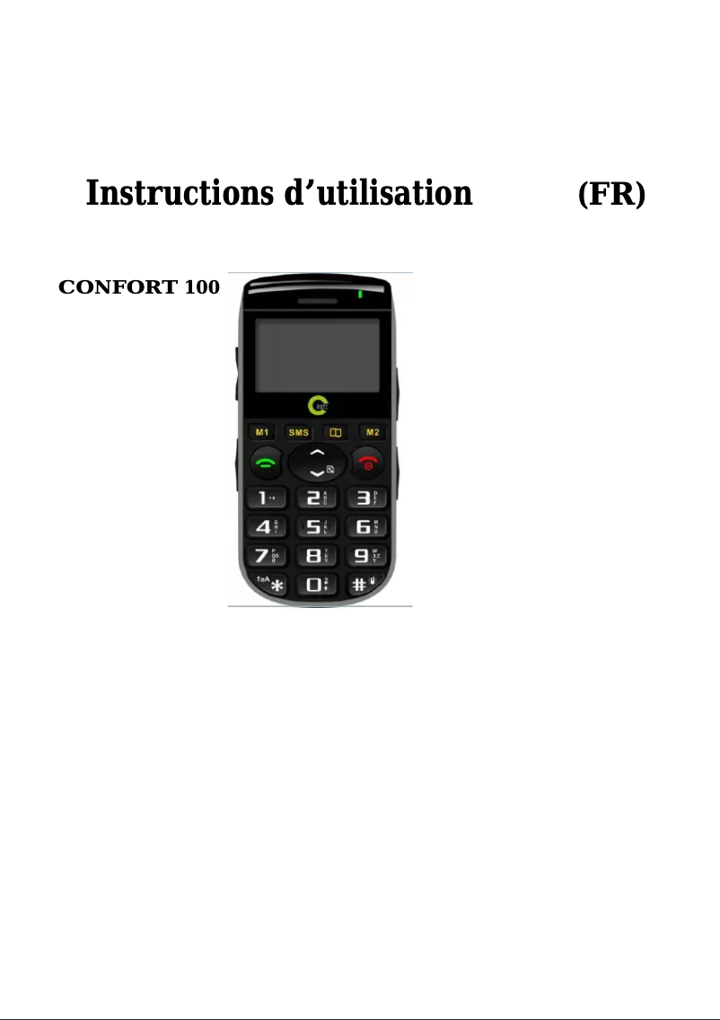 Page n°1 - Manuel utilisateur ITTM Confort 100