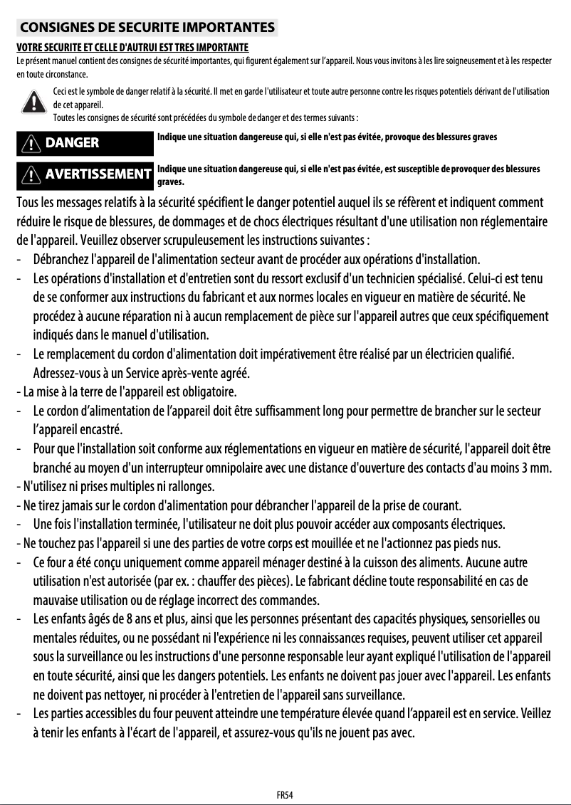 Page 1 de la notice Manuel utilisateur Whirlpool AKP 741