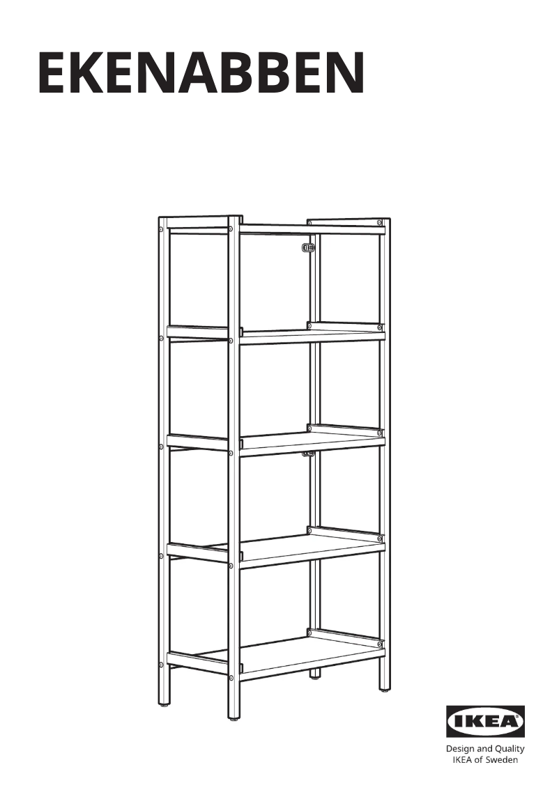 Image de la première page du manuel de l'appareil EKENABBEN 604.878.14