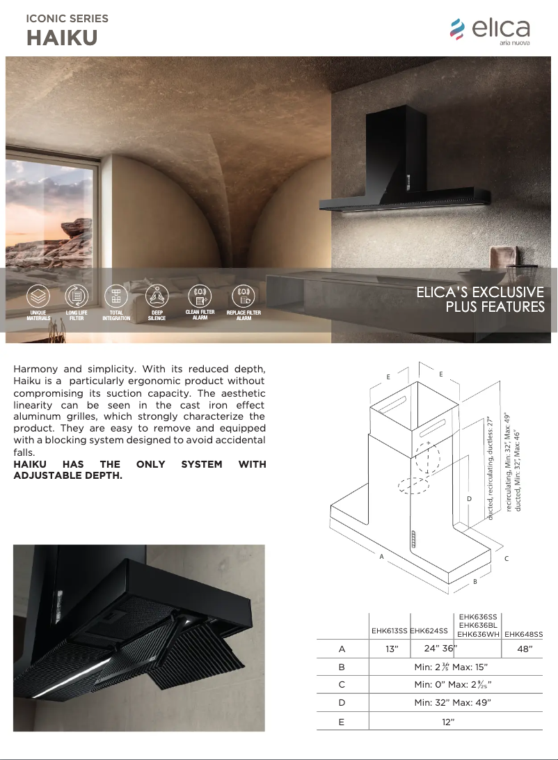 Image de la première page du manuel de l'appareil Haiku EHK636BL