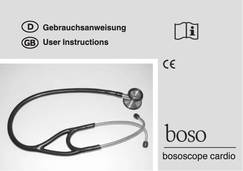 Page 1 de la notice Manuel utilisateur Boso Scope Cardio