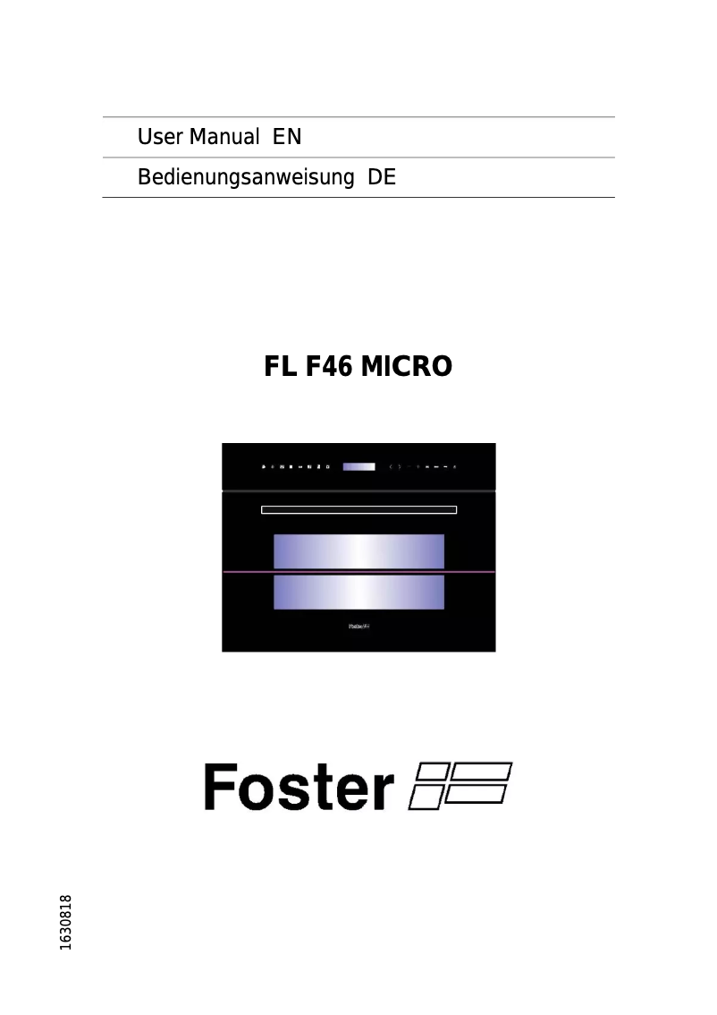 Page n°1 - Manuel utilisateur Foster FL F46 MICRO