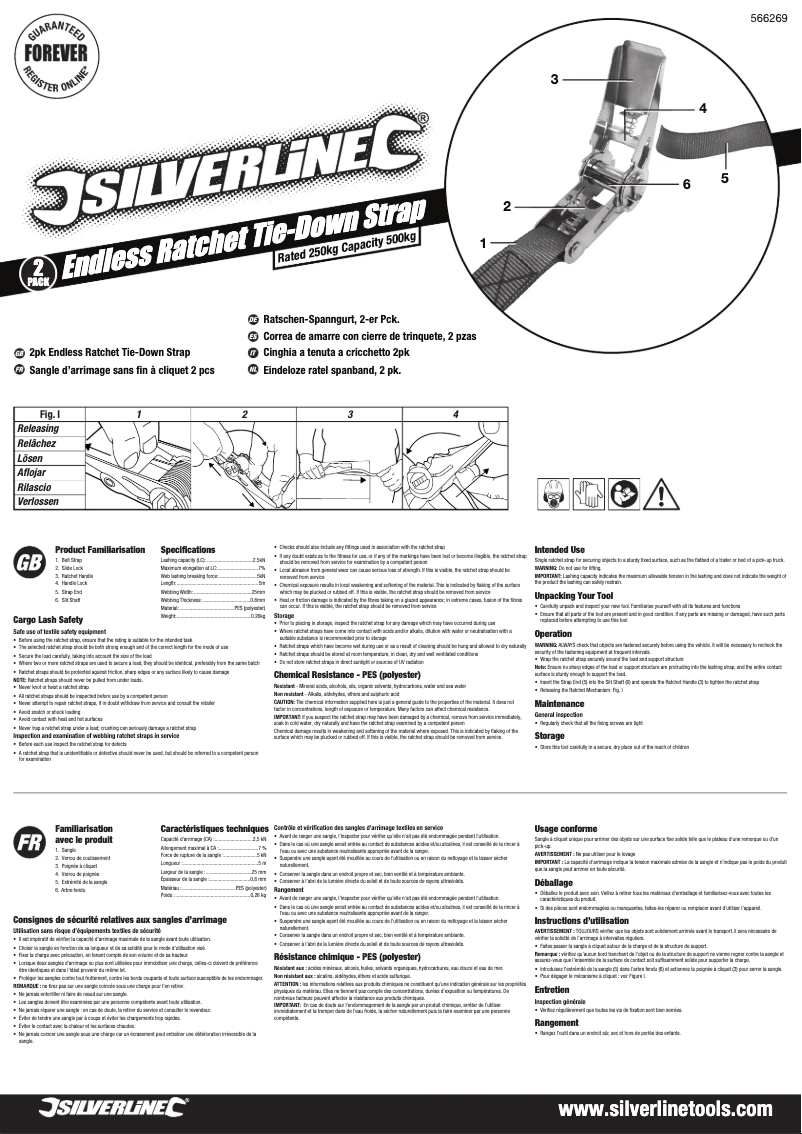 Page n°1 - Manuel utilisateur Silverline 566269
