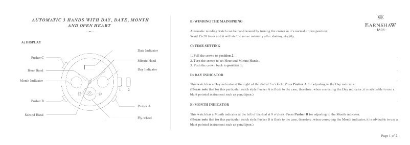 Page n°1 - Manuel utilisateur Earnshaw Beaufort ES-8083-03
