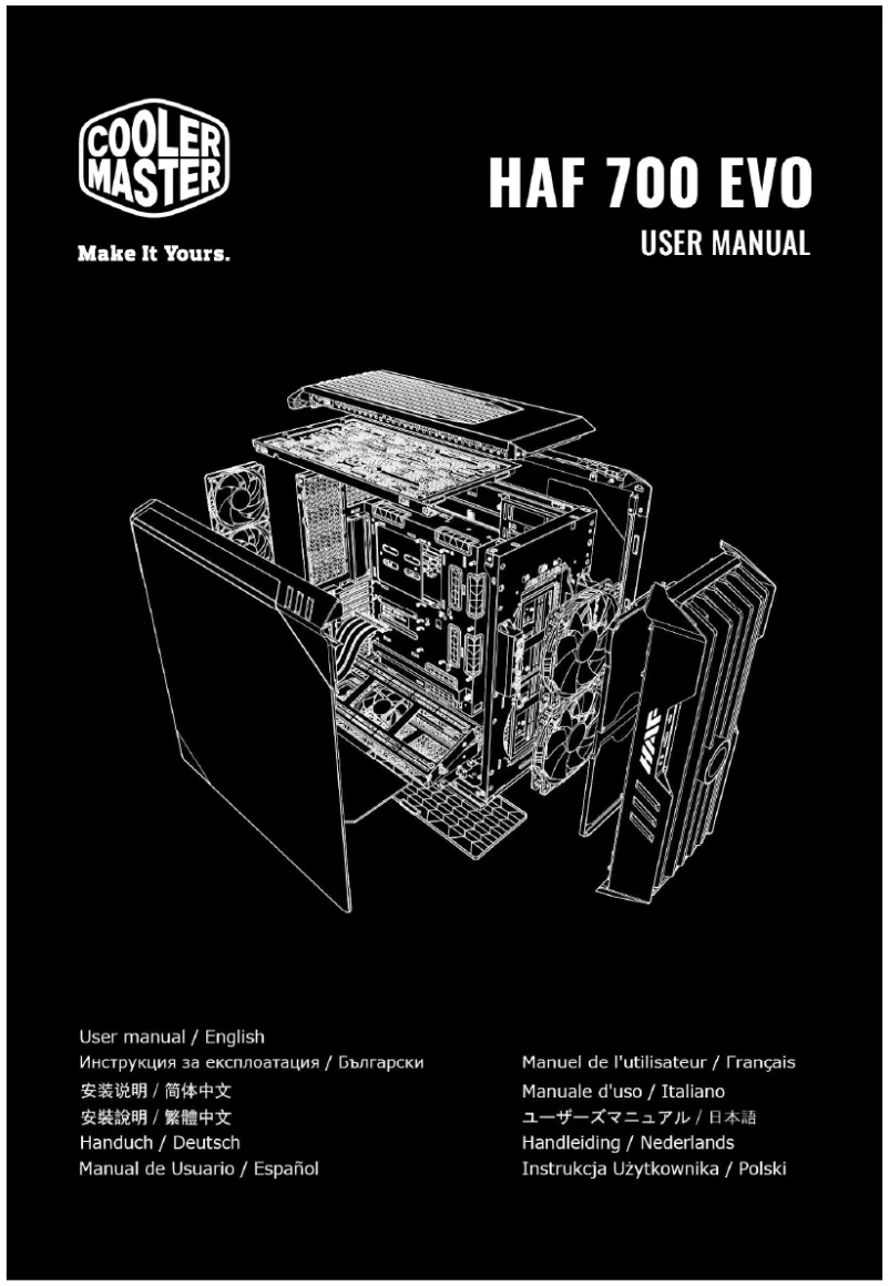 Image de la première page du manuel de l'appareil HAF 700 EVO