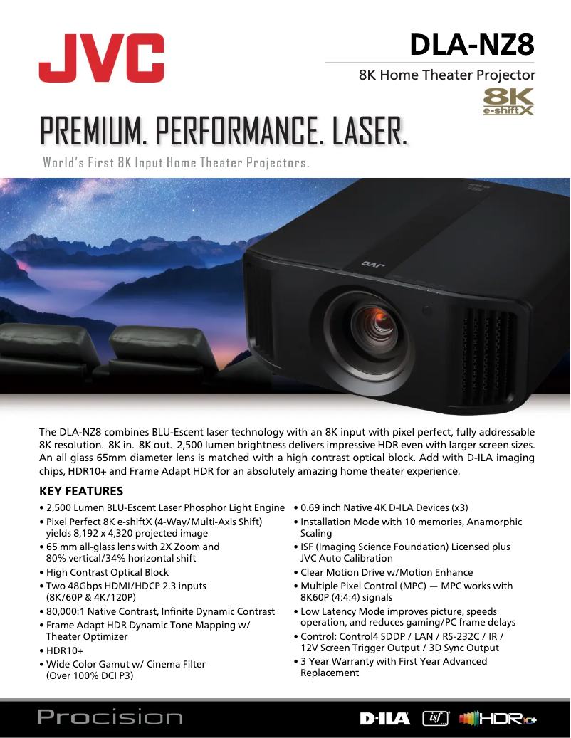 Image de la première page du manuel de l'appareil DLA-NZ8