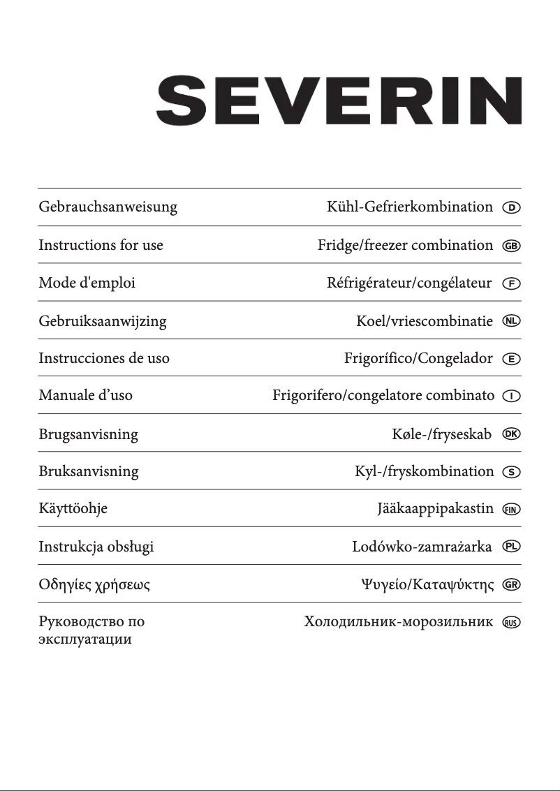 Página 1 del manual Manual de usuario Severin KS 9780