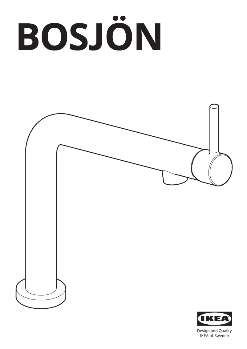 Page 1 de la notice Manuel utilisateur Ikea BOSJÖN 904.941.58