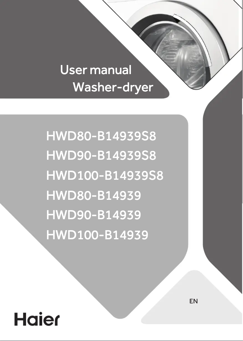 Page 1 de la notice Label énergétique Haier HWD80-B14939