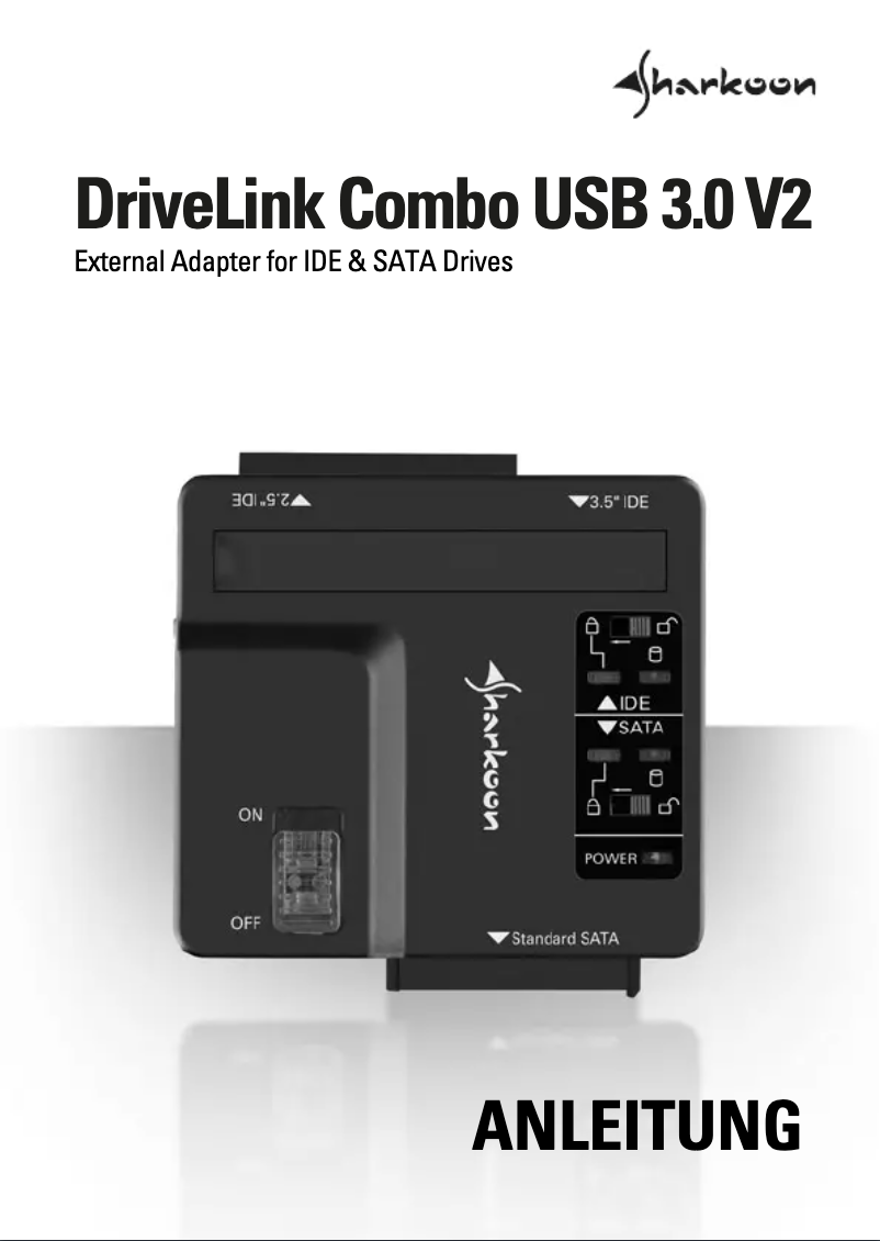 Page 1 de la notice Manuel utilisateur Sharkoon DriveLink Combo USB 3.0 V2