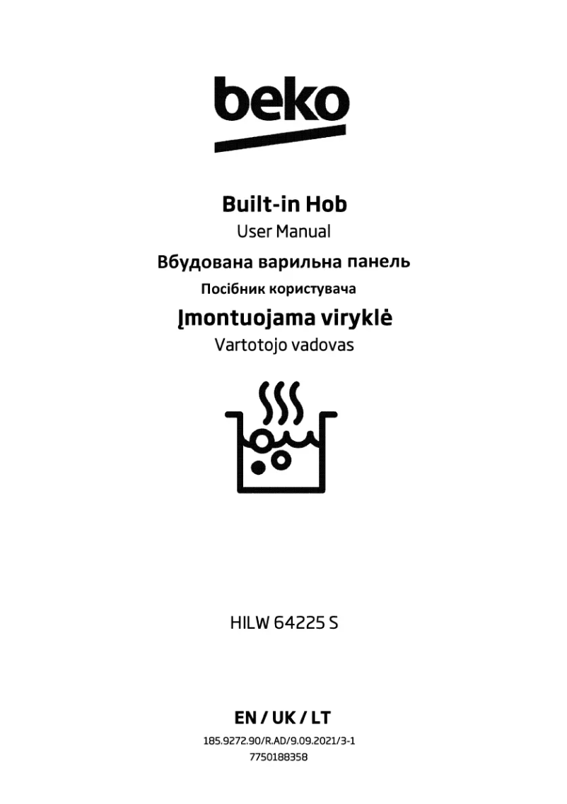 Page 1 de la notice Manuel utilisateur Beko HILW 64225 S