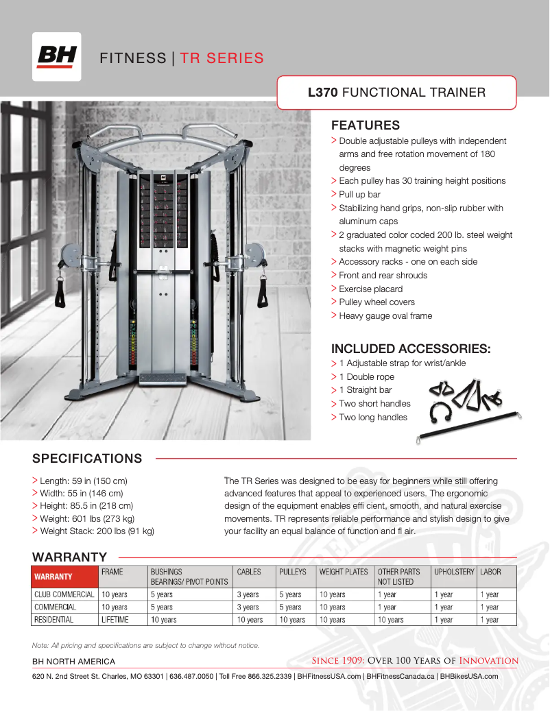 Image de la première page du manuel de l'appareil L370