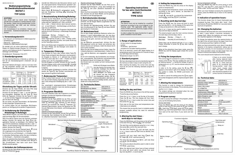 Página 1 del manual Manual de usuario Eberle INSTAT 2
