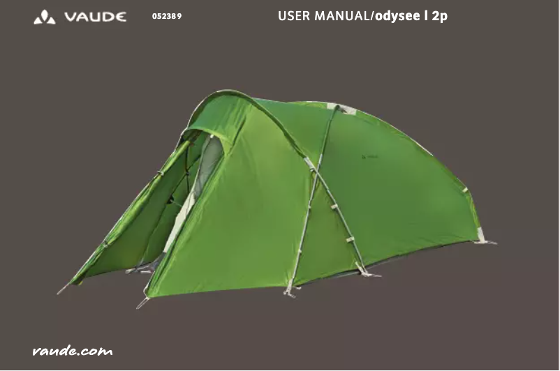 Página 1 del manual Manual de usuario Vaude Odyssee L 2P