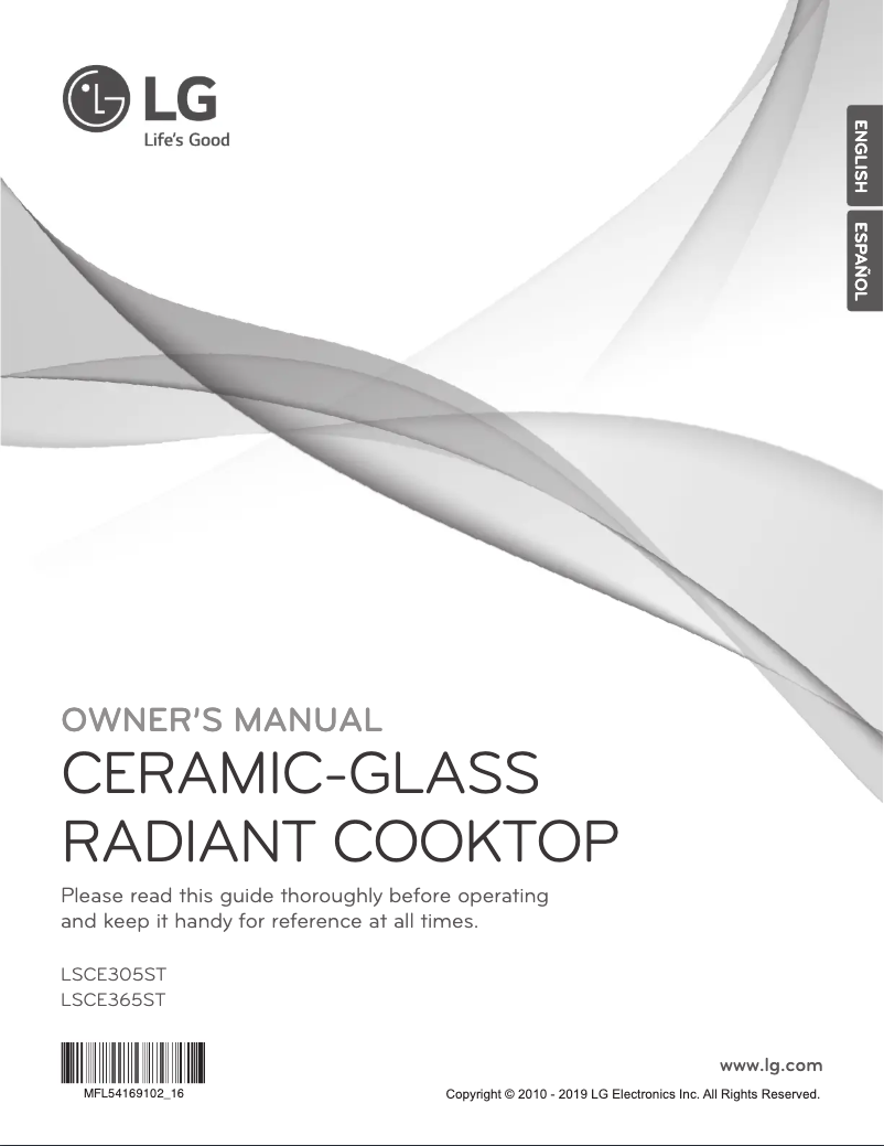 Image de la première page du manuel de l'appareil LSCE365ST