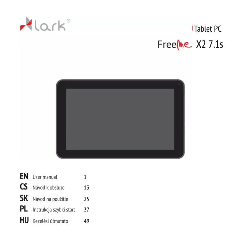 Image de la première page du manuel de l'appareil FreeMe X2 7