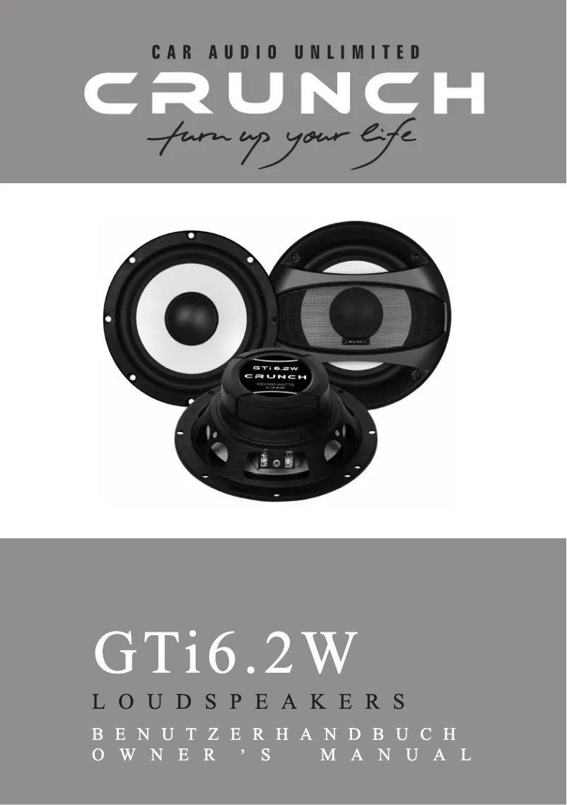 Image de la première page du manuel de l'appareil GTi6.2W