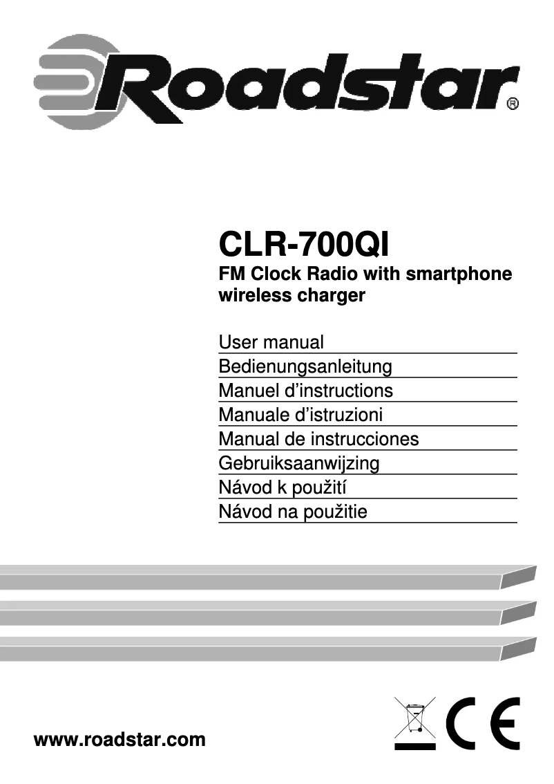Page n°1 - Manuel utilisateur Roadstar CLR-700QI